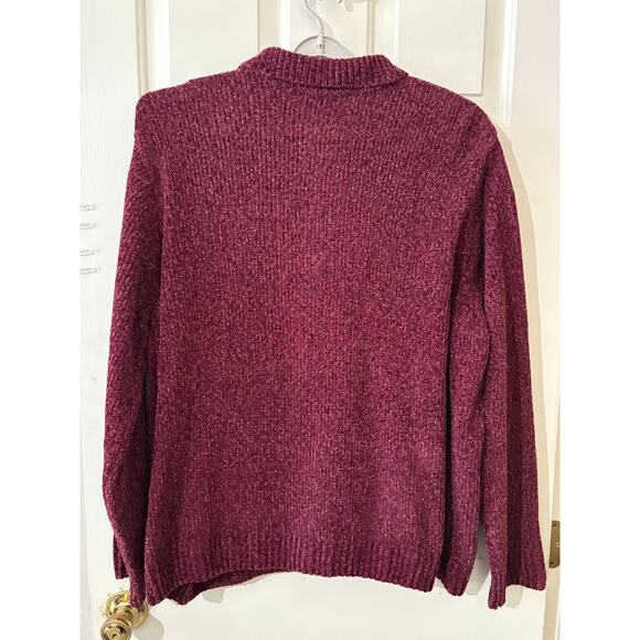 Basic Editions Chenille Zip-Up Sweater (3X) - Picture 5 of 8
